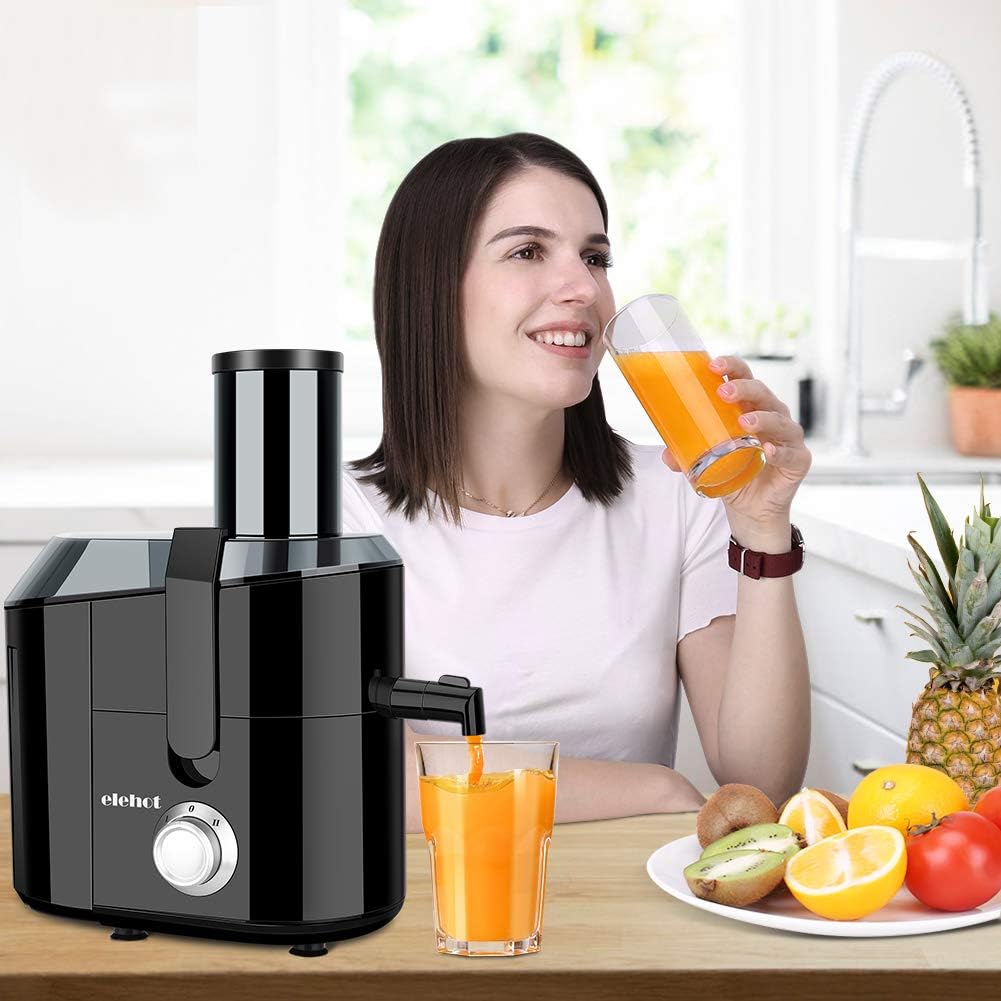 ELEHOT Licuadoras para Verduras y Frutas Exprimidor Eléctrico Profesional  800W y 75 MM Boca Ancha 2 Velocidades Capacidad 1,5 litros Fácil de Limpiza  Extractor de Jugo Licuadoras Hogar y cocina futakuchi-hakata.com