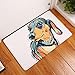 YJBear Thin Long Ear Puppy Dog Pattern Floor Mat Coral Fleece Home Decor Carpet Indoor Rectangle Doormat Kitchen Floor Runner 16