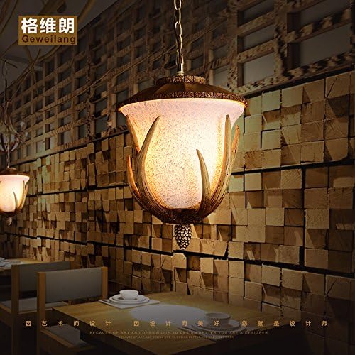 Leihongthebox loft retro village of nostalgia for the small creative personality Industrial Vintage Pendant Light Shade nuts antlers Single Head Lamps