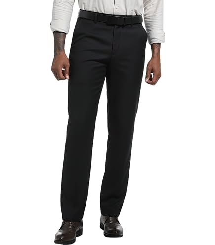 Ralph Lauren Men's Comfort Flex Flat Front Slim Fit Dress Pants (32W x 32L, Brown) at Amazon Men's Clothing store