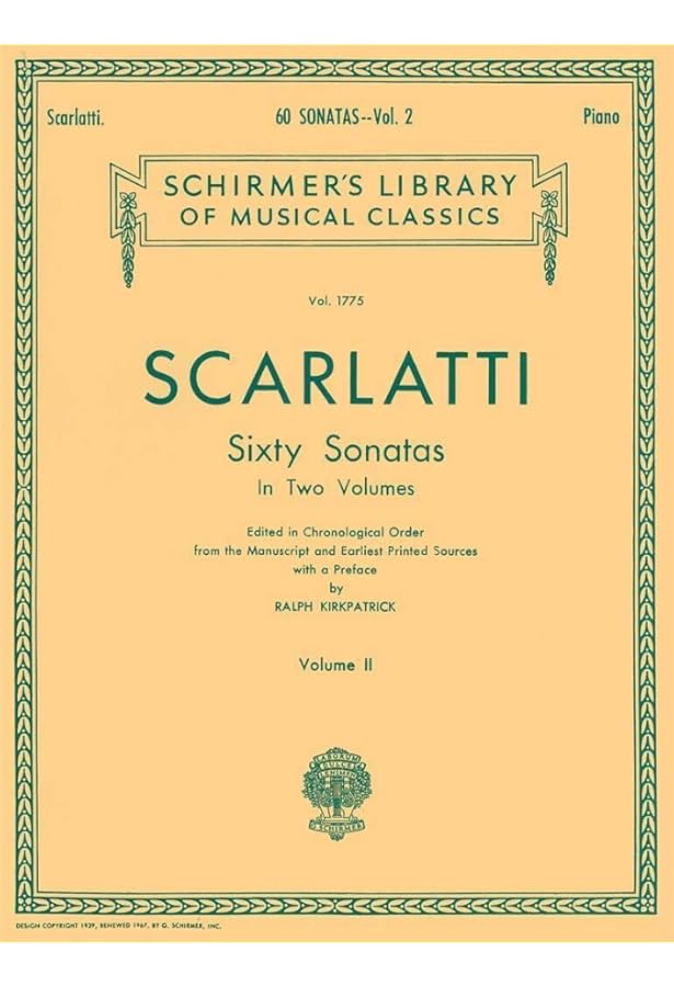 Scarlatti: 60 Sonatas for Piano Volume 1 | Baroque Piano Sheet