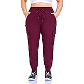 ZERDOCEAN Women's Plus Size Hiking Pants Lightweight Quick Dry Cargo Joggers Athletic Pants