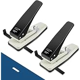 Gisafai 2 Pcs Badge Slot Punch, ID Card Hole Punch Metal Oval Puncher | Hand Held Slotting Tool for PVC Cards, Badge Holders, Luggage Tags, Name Tags, Durable Metal Construction