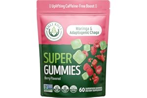 Kuli Kuli Super Energy Gummies - Energy Supplements with Moringa, Caffeine-Free Natural Energy Booster - 60 Non-GMO, Gluten-Free Moringa Gummies