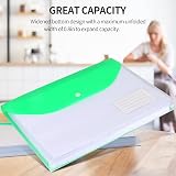 TOOELMON A4 Plastic Wallets 12 Pack Holds 200+ Pages Assorted Colors view 5