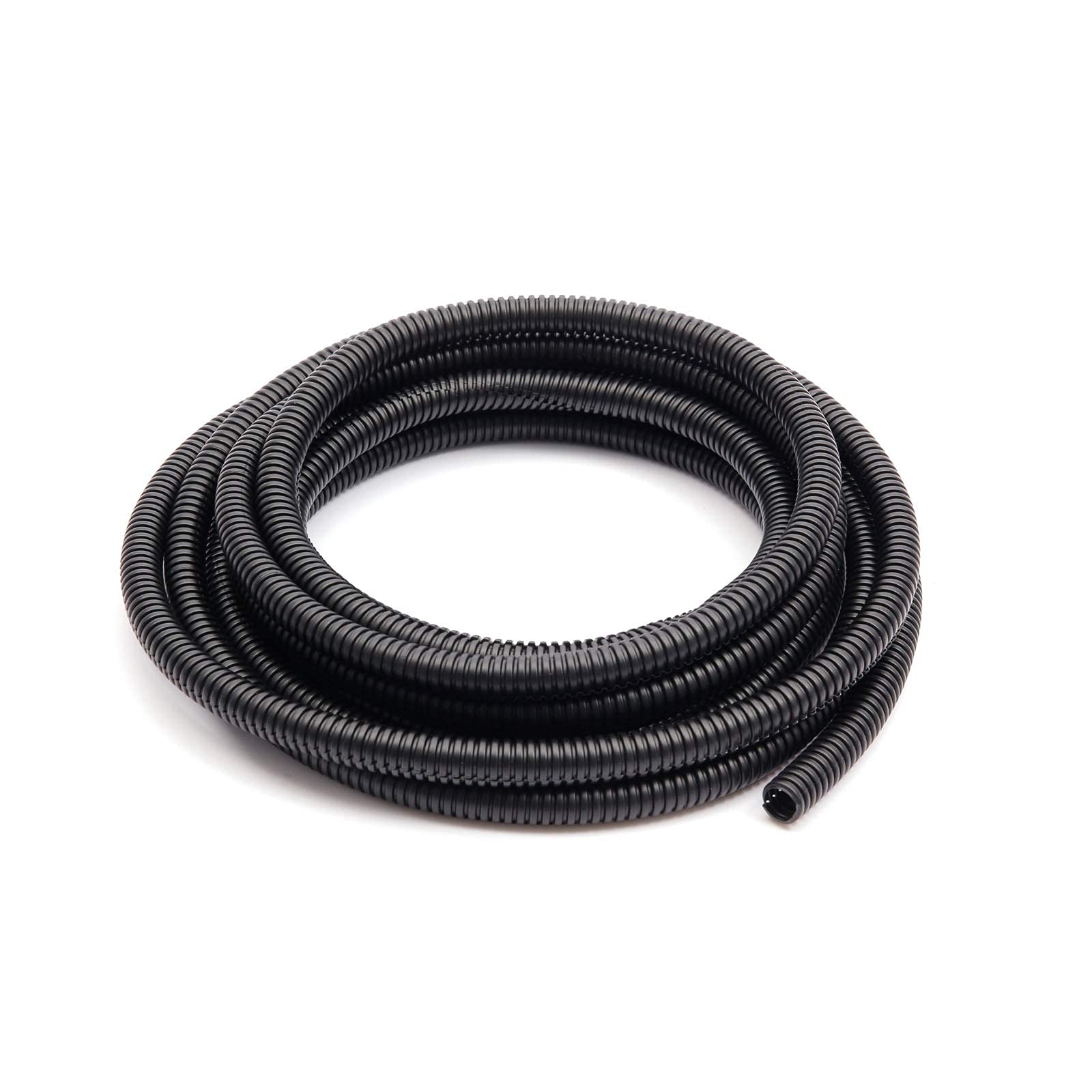 ANMOO 5M Corrugated Tube Flexible Plastic 20mm for Pond Hose Garden Home Bedroom Tubing Pipe for Protecting Electrical Cables (Outsize Dia 25mm)