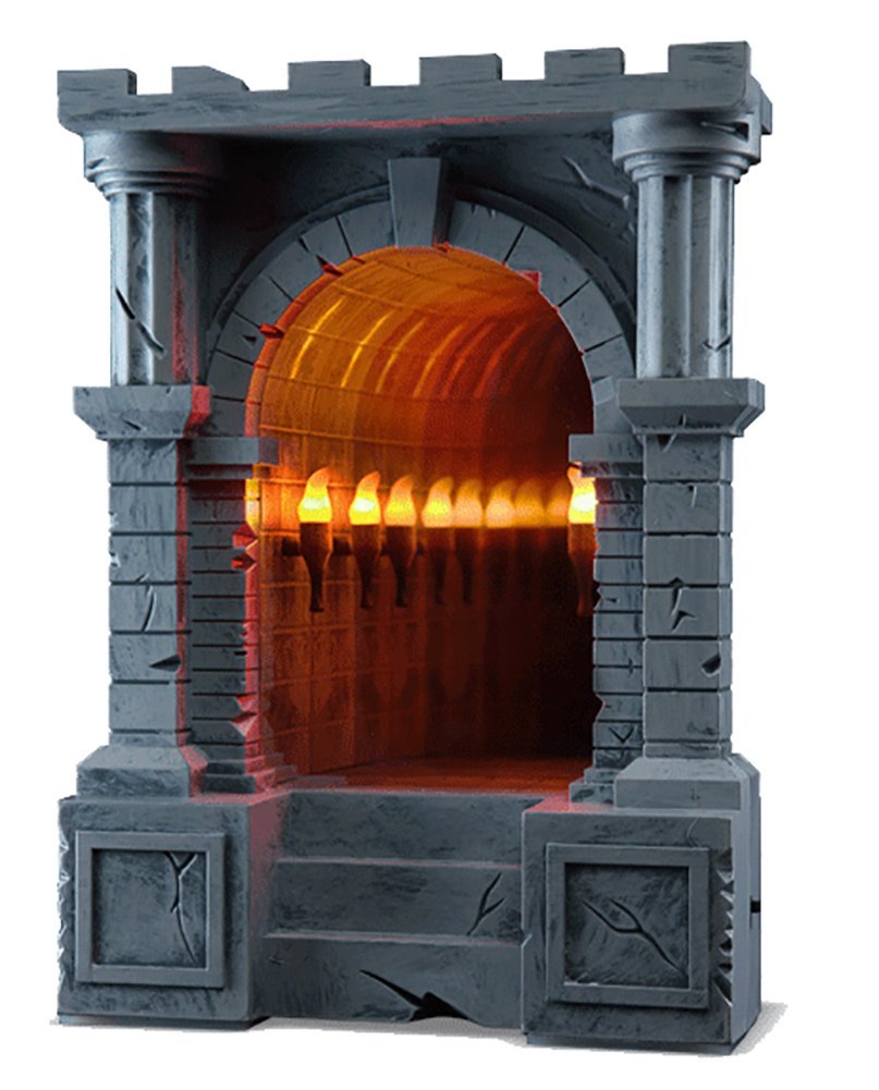 ThinkGeek Infinite IlluminatedTorchLined Dungeon Corridor Infinity