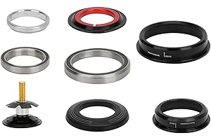 Durable Taper Headset, CNC ZS44/ZS56 Aluminium Alloy Bike Double Purpose External Bearing with Professional Replacement Effec