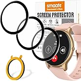 smaate 3D Screen Protector Compatible with AGPTEK SR2 1.32” Round Screen Smart Watch, 3-PACK