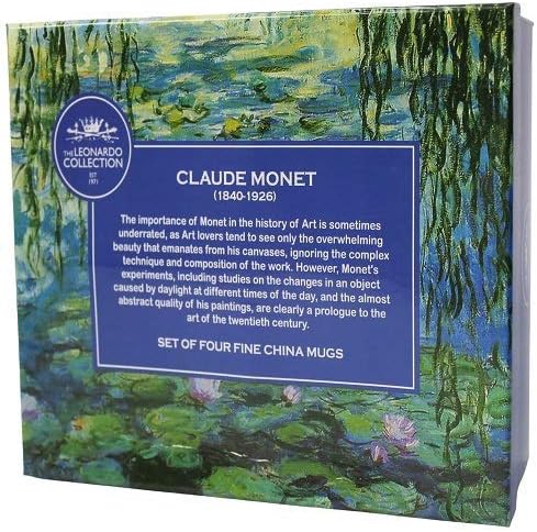 Lesser & Pavey LP93066A Monet Mugs 4 Pieces, Fine China, Multicolour, 12 x 8 x 9 cm,300 ml, 4 Count (Pack of 1) - Image 4