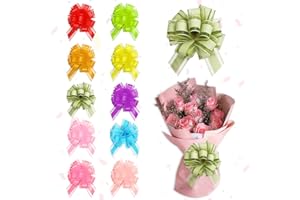 Estivaux 20 Pieces Easter Gift Pull Bows for Gift Wrapping, Colorful Gift Wrap Pull Bows Birthday Wedding Assorted Gift Pull Bows Decorations Easter Gift Bows for Gift Box Basket Packaging Supplies