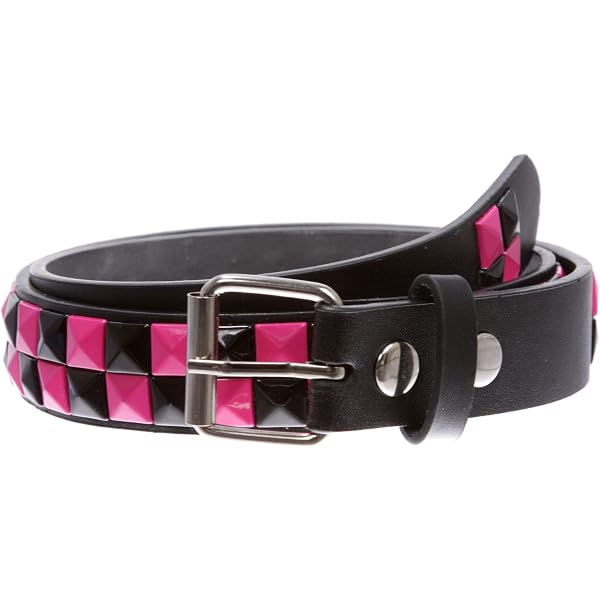 Amazon.com: Kids' Rainbow Studded Leather Belt – Snap-On for