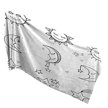 Amazoncom Qin Home Ultra Soft Towel 10 X 40 Inchsketchy Hand