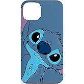 Disney Lilo and Stitch Cute Stitch Face Slate Gray Case for iPhone 13