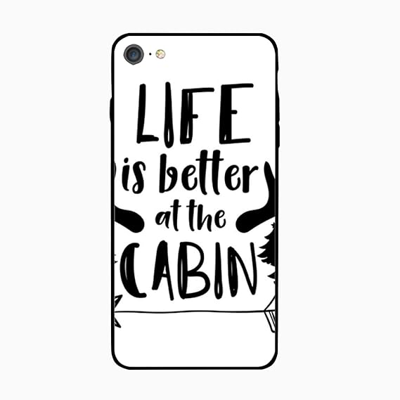 Amazon Com Iphone 6 Case Log Cabin Life Better Hard Shell Tpu