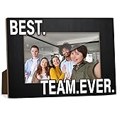 Tbaogusu Best Team Ever Picture Frame, Team Photo Frame for Employees Coworker Leader Company Teams, Retirement Farewell Gifts 4x6 Wooden Picture Frames, Home Office Shelf Table Decor -030