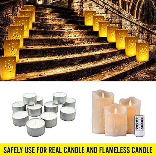 image for Go Luminary Bags 20pcs White Luminary Candle Bags Special Lantern Lumi