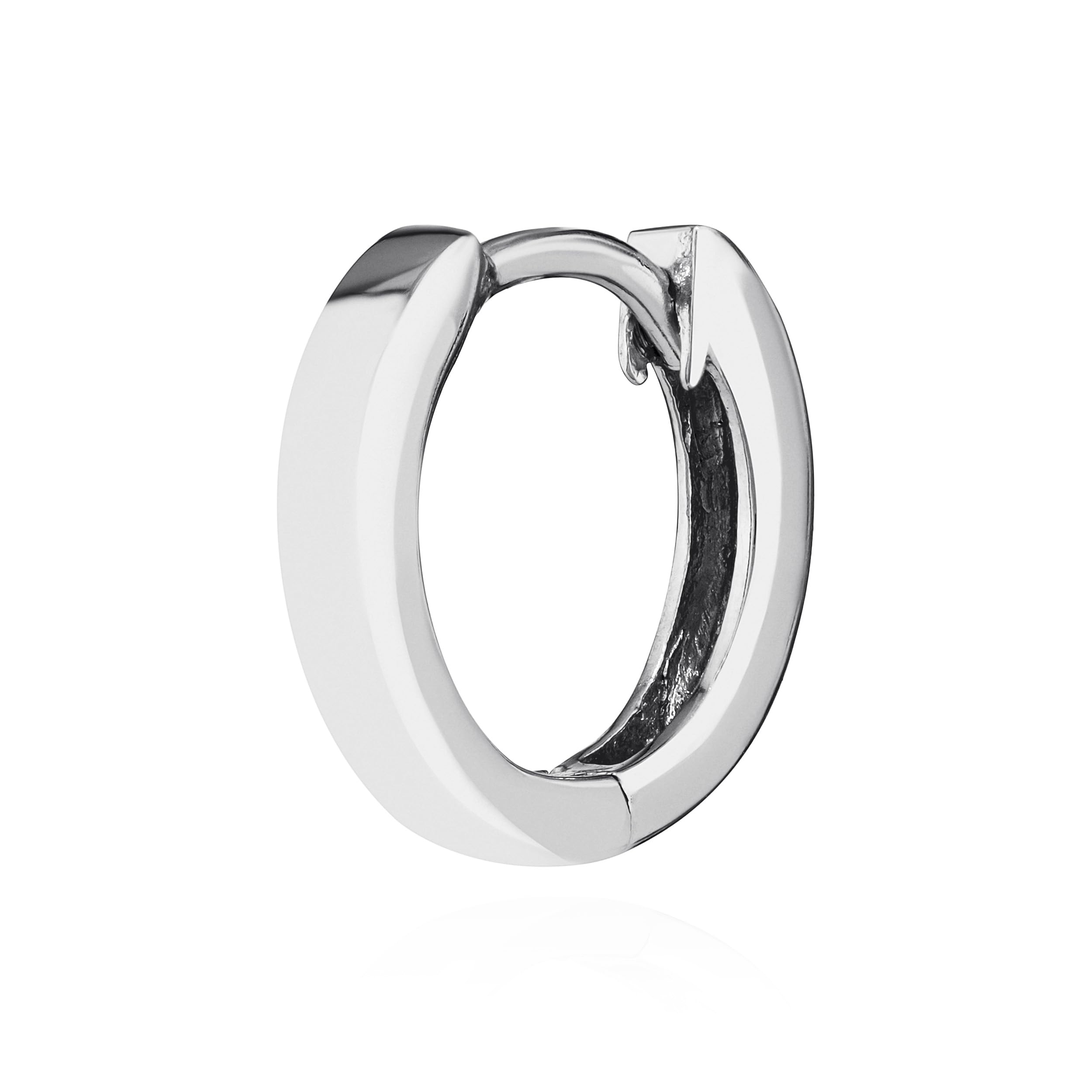 NKlaus silver single 925 sterling silver hinged earring 12,4 x 2mm tarnish proof 4799