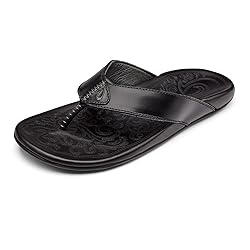 OLUKAI Mekila Men's Beach Sandals, Full-Grain