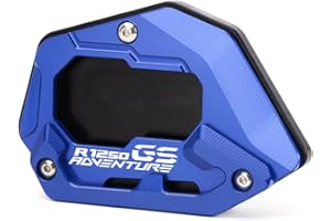 Modeer For BMW R1250GS Adventure 2018-2024 (Not For Lowered Vehicles) Motorcycle CNC Support Extension Plate Kickstand Side Stand Pad r 1250 gs adv r1250gsa Accessories (blue)