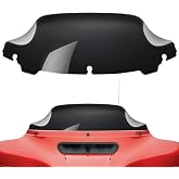 Amazicha Black 7" Wave Windshield Windscreen Compatible for 2014-2023 Harley Davidson Touring Street Glide/Electra Glide/Ultra Limited/Tri Glide FLHT FLHX FLHXS FLHTK