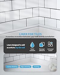 Art3d 10 Ft Peel and Stick Trim for Backsplash Tile