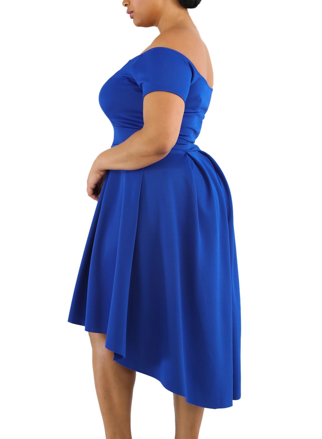 LALAGEN Women's Plus Size Vintage Off Shoulder Cocktail Party Swing