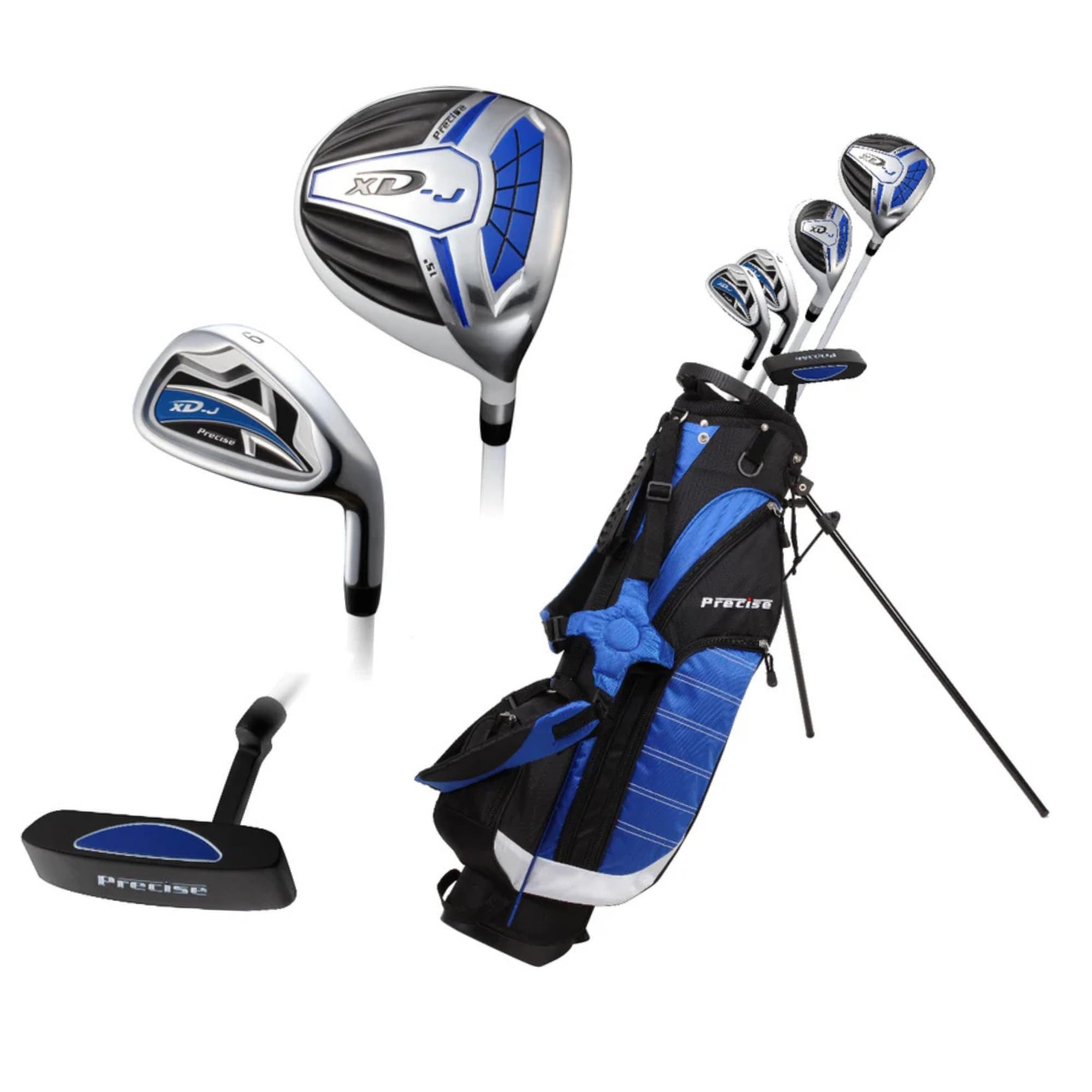 Photo 1 of (one is broken)(see images) Precise XD-J Junior Golf Clubs Set – Right & Left Hand Options – Kids Golf Clubs for Ages 3-5, 6-8, 9-12 –