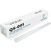 VIQUA QS-001 UV Quartz Sleeve, 13 Inch Open-Ended | Genuine Viqua OEM Replacement for VH200, VH200-V, S1Q-PA, SSM-14 Ultraviolet Home Filtration Systems, Includes 2 O-Rings