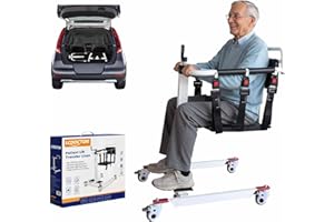 LCDOCTOR Patient Lift Transfer Chair, Transfer Chairs for Seniors, Lift Assit Chair for Elderly and Disabled, Transfer Wheelchair to Car Device, Sit to Stand Lift Aid, Lift for Home Use