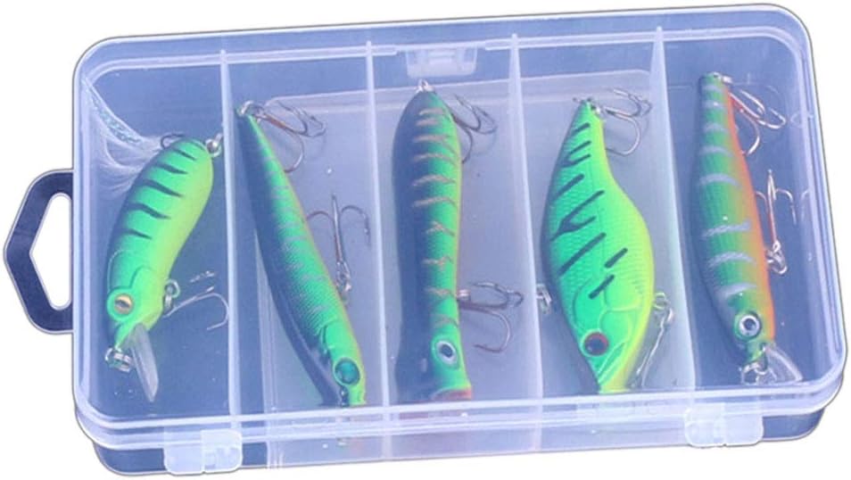 Windy5 5PCS/Set DIY Simulation Fishing Bait Hook Lures SalmonTrout Colorful Active Ocean Fishhook Tackle