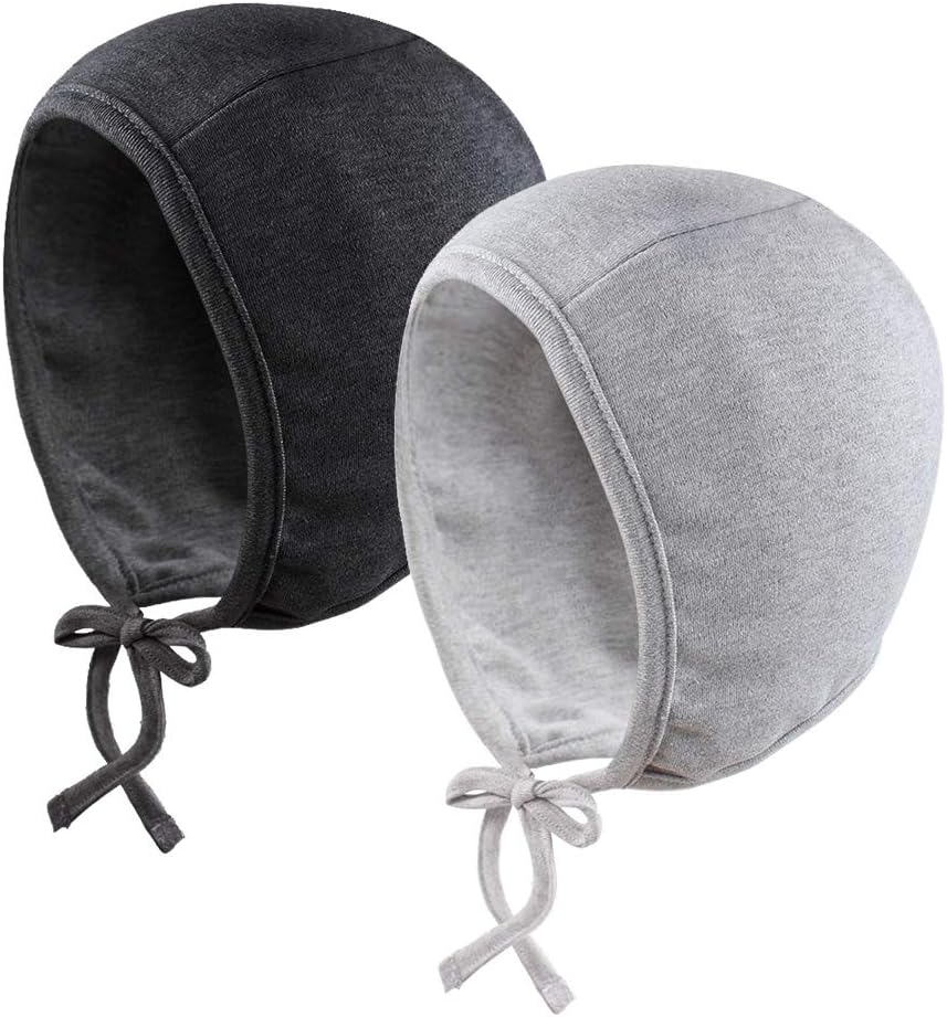 JANGANNSA Newborn Baby Hospital Hat Infant Set Head Cap Lovely Ears Belt Beanie 0-8Months