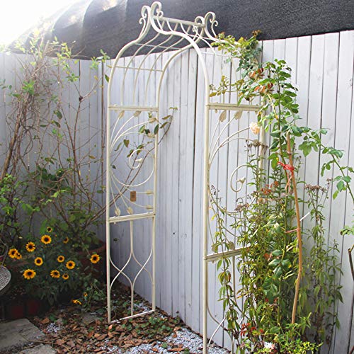 AAQQ Rosenbogen aus Metall, Blumen im Freien Gartenbogengitter, Robuste Gartenlaube aus Metall für Kletterpflanzen…