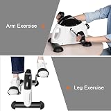 Uten Mini Exercise Bike Pedal Exerciser Resistance Cycle White view 6