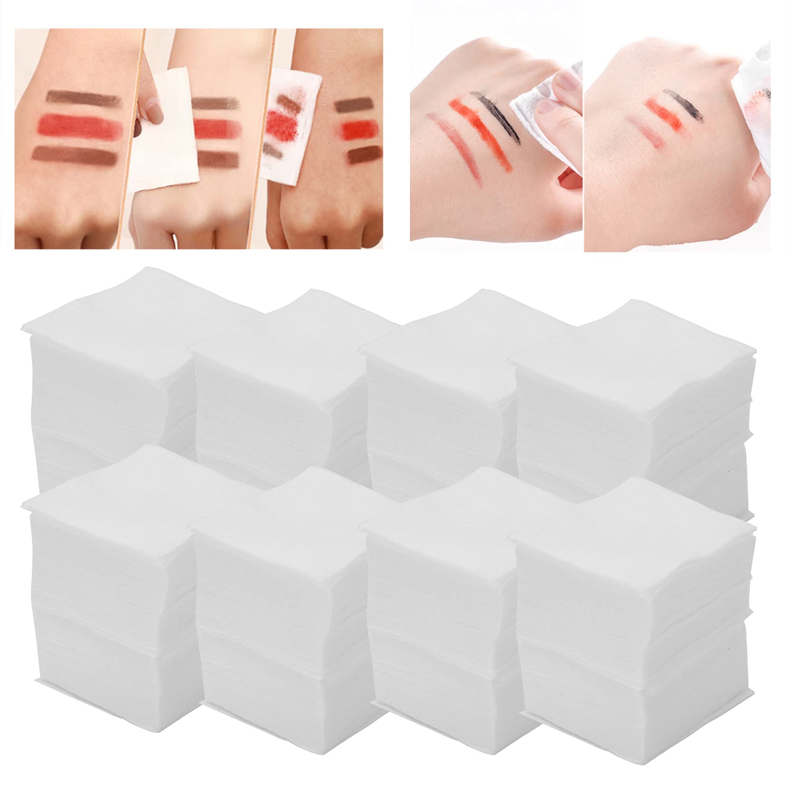 1600Pcs Disposable Makeup Removal Cotton Pads - Soft, Thickened, Wet Compress for Facial Skin Care, Gentle on Face, Eyelash, Nails, Lip (Suitable for All Skin Types)