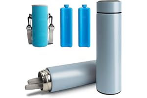 Omoojee Insulin Pens Cooler Travel Case, TSA Approved Medicine Cooler with 2 Biogel Ice Pack, Diabetic Insulin EpiPen Carry C