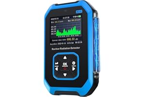 FNIRSI GC-01 Geiger Counter Nuclear Radiation Detector, Radiation Dosimeter with LCD Display, Portable Handheld Beta Gamma X-