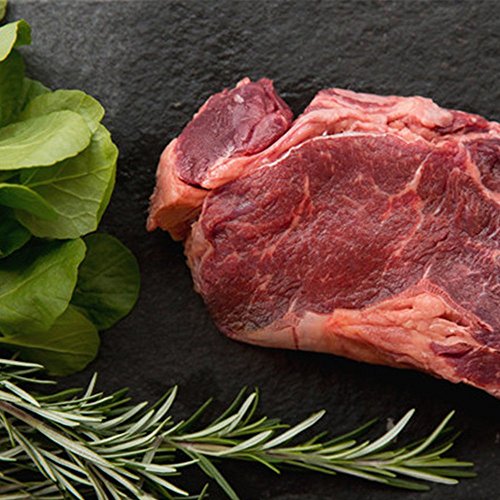 Greensbury Market - 6 (8 ounce) USDA Certified Organic Grass-Fed Ribeye Steaks - Born and Raised in the USA