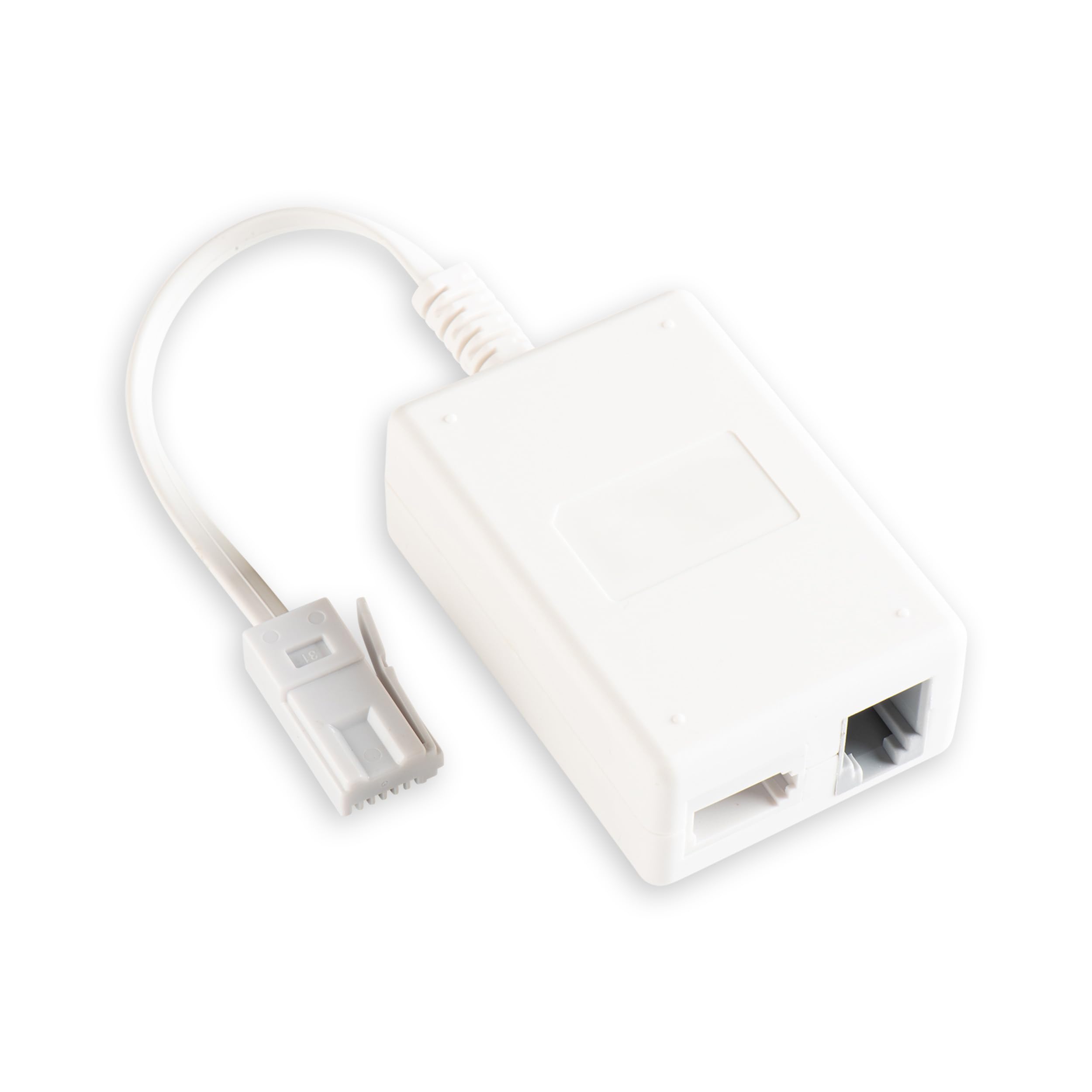 rhinocables ADSL Microfilter with Cable and RJ11 Connection Adapter | Includes BT Plug, BT Socket & ADSL Socket | Uninterrupted & Interference-Free Internet, Easy Installation (Pack of 1)