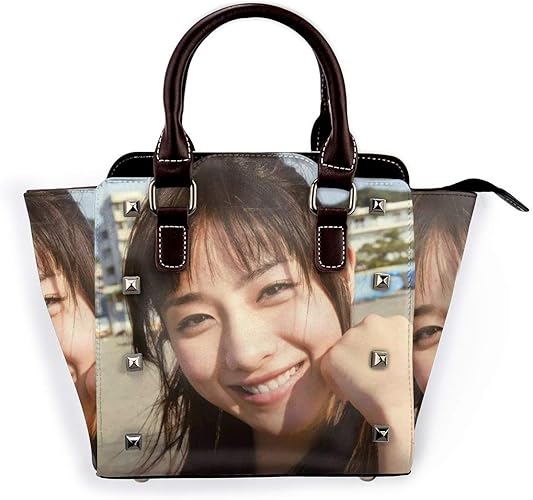 Amazon エイシサリコ 石原さとみ トートバッグ ショルダーバッグ リベットバッグ 手提げバッグファッション キュート 人気 ガールバッグ レディース レザー 女性用 通学 通勤 大容量 エイシサリコ シューズ バッグ