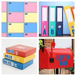 Vinyl Letter Stickers - 10 Sheets, 1 inch