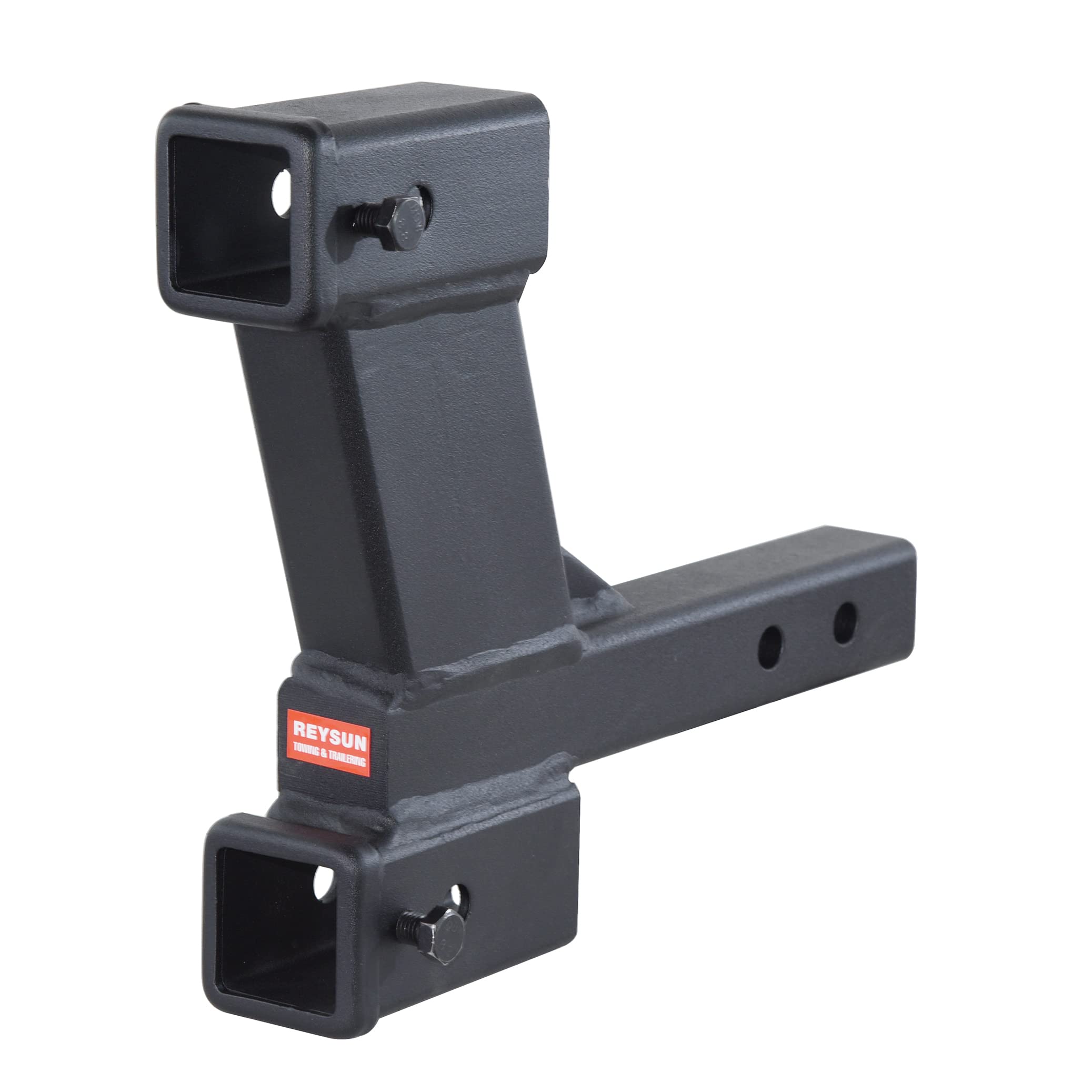 REYSUN Trailer Hitch Dual Hitch Extender Adapter with 2 & 10-inch Riser ...