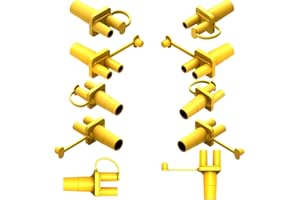 BabyValley Tubing Adapter Compatible with Ameda Purely Yours HygieniKit Breast Pump Tubing Parts for Ameda Pump BPA Free Connector Between Tubing and Amede Pump Body (Yellow 10pc)
