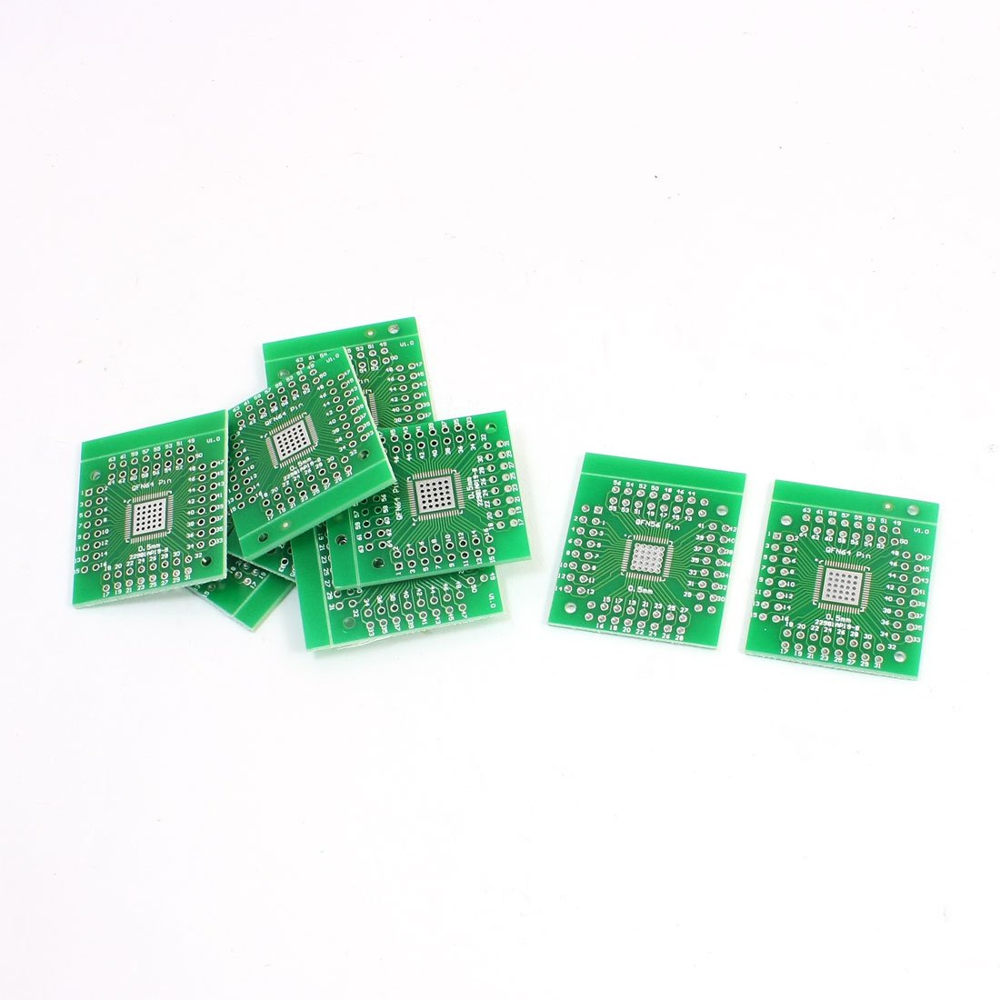 sourcingmap 10Pcs 0.5 mm Qfn64 Qfn56 to 2.54 mm Dip64 Dip56 IC PCB Adapter Socket