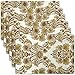 Grelucgo Luxury Damask Table Placemats (12x18 inch) Set of 6 Khaki