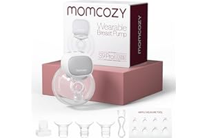 Momcozy S9 Pro Updated Hands Free Breast Pump, Wearable Breast Pump of Longer Battery Life & LED Display, Double Electric Pum