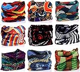 Kingree Outdoor Multifunctional Sports Magic Scarf, High Elastic Magic Headband with Uv Resistance, Headscarves, Headbands,(Wave)
