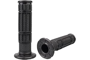 APPYU 7/8'' ATV Grips Upgrade Universal Handlebar Grips Soft Rubber Thumb Throttle Motorcycle Grip for Polaris Kid Youth 4 Wheeler Quad 400ex Banshee Blaster Raptor 350 Warrior 350 Raptor 660