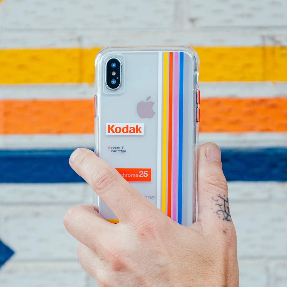 Amazon Kodak X Case Mate コダック ブランド コラボ スマホケース Iphone 11 Pro ハード ケース カバー ワイヤレス充電対応 耐衝撃 ハイブリッド スリム クリアー レトロデザイン Striped Kodachrome Super 8 イヤホン ヘッドホンケース オンライン通販
