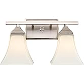 ML Lighting 2-Light Vanity Brushed Nickel